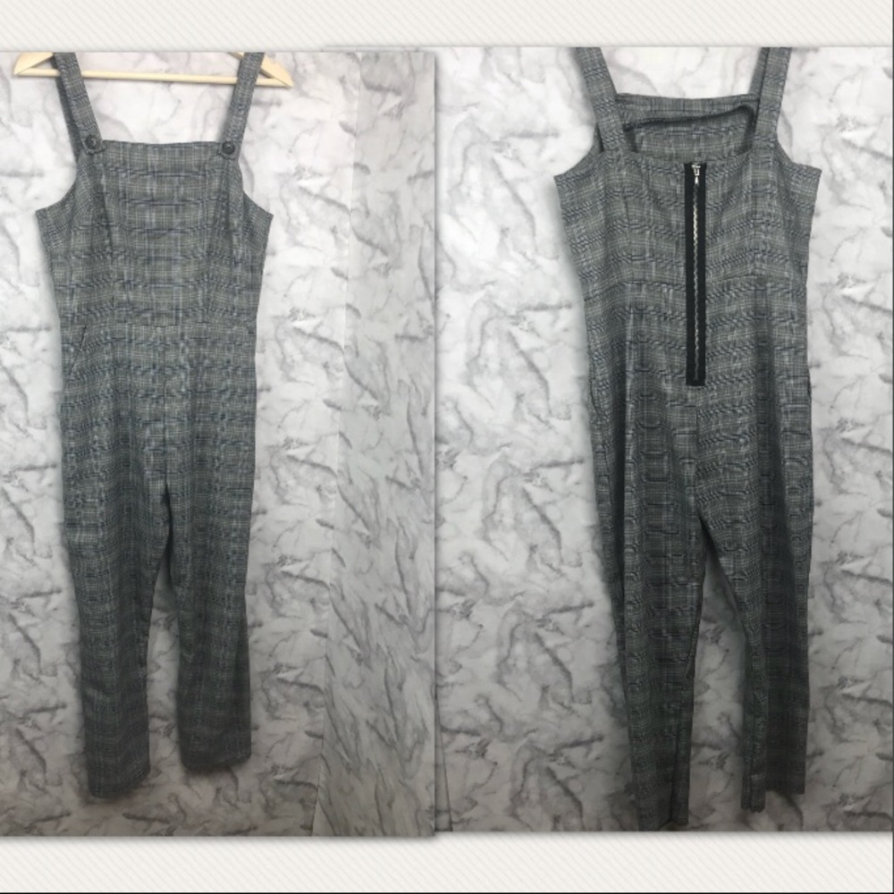Gypsies & Moondust Cropped Plaid Romper